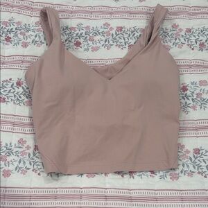 Lululemon Athletica Dusty Pink Crop Top